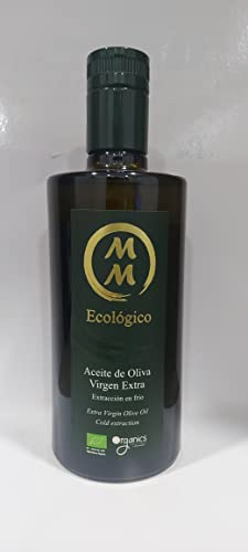 Aceite Oliva Virgen Extra MM Ecológico EdIción limitada 500 ml. Ideal para cestas de navidad.