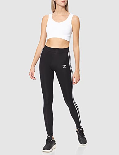 adidas 3 Stripes Tight Leggings, Women's, Black, M