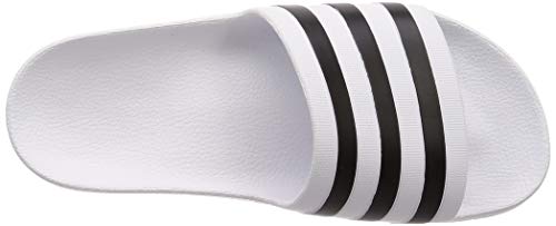 adidas Adilette Aqua Chanclas Unisex Adulto, Blanco Ftwbla Negbás Ftwbla 000, 42 EU