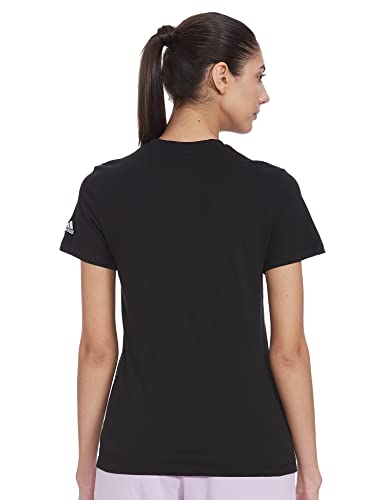 adidas GL0769 W Lin T T-Shirt Womens Black/White S