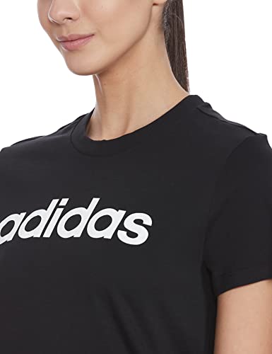 adidas GL0769 W Lin T T-Shirt Womens Black/White S