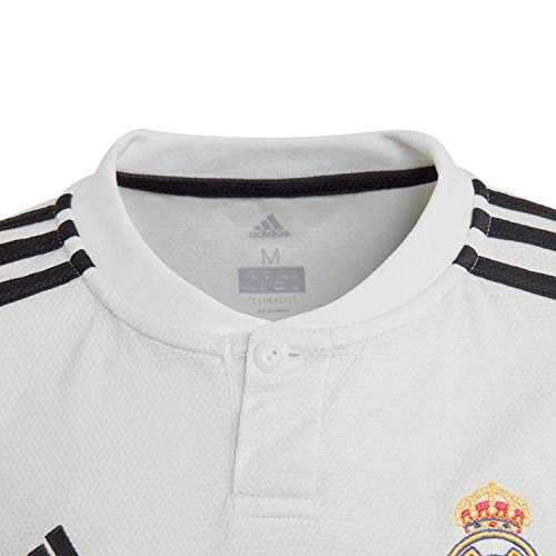 adidas Real Madrid Home Shirt Camiseta, Hombre, Blanco (White/Black), XS