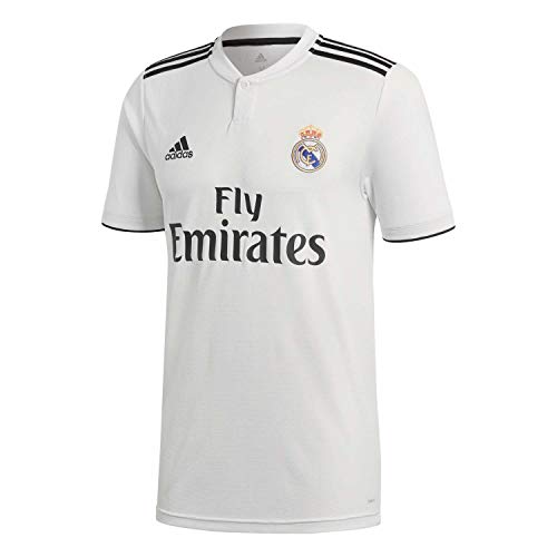 adidas Real Madrid Home Shirt Camiseta, Hombre, Blanco (White/Black), XS