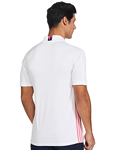 Adidas Real Madrid Temporada 2020/21 Camiseta Primera Equipación Oficial, Unisex, Blanco, XS