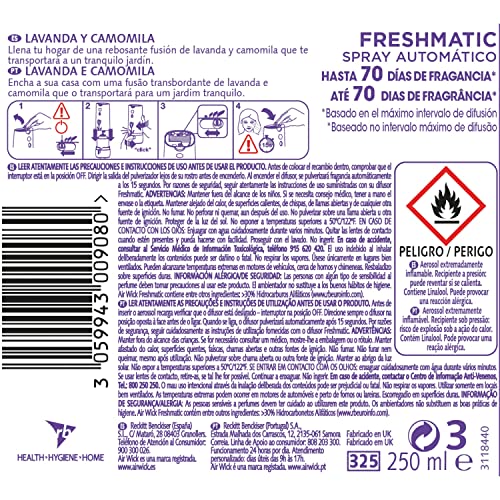 Air-Wick Freshmatic Ambientador Recambio, Lavanda - 250 ml