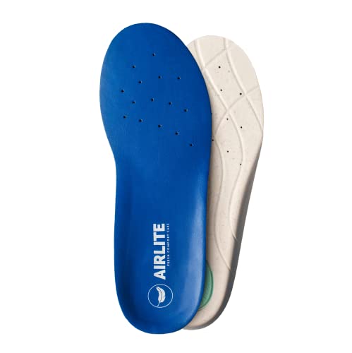 AIRLITE COMFORT Plantillas Fascitis plantar, Dolor plantar, Interior burbujas de Aire, Uso diario. Alivio y descanso. (Azul, 39/40)