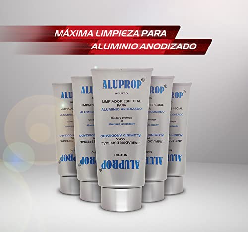 ALUPROP NEUTRO - Limpiador Profesional para Carpintería de Aluminio Anodizado, tubo 300 gr. Limpieza de Perfiles de Aluminio. Limpiador de Ventanas , Puertas, etc.