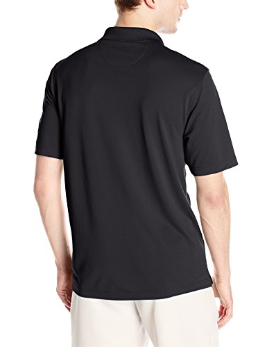 Amazon Essentials Polo de Golf de Secado Rápido de Ajuste Normal Hombre, Negro, L