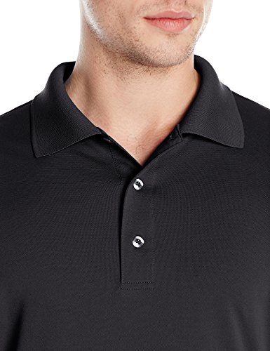 Amazon Essentials Polo de Golf de Secado Rápido de Ajuste Normal Hombre, Negro, L