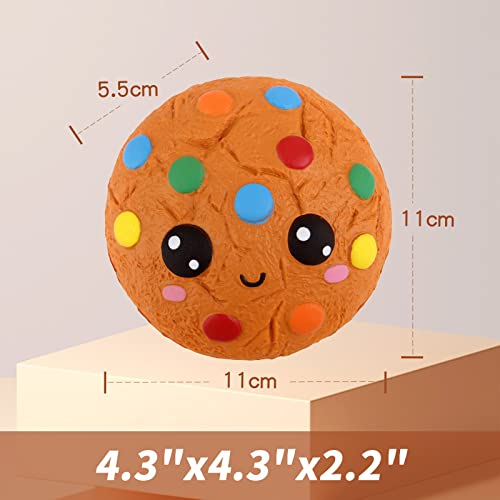 Anboor 4.3 "Squishies Cookies Chocolate Kawaii Suave Crecimiento Lento Perfumado Alimentos Squishies Alivio del estrés Juguetes Infantiles Colección de Regalos