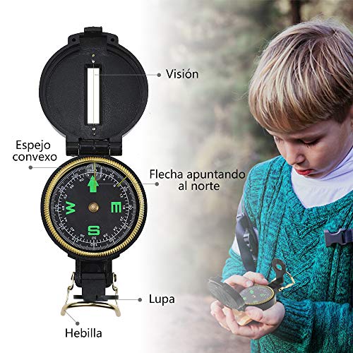 Anpro 25 en 1 Juguetes para Exploraciones de Naturaleza Aventurera para Niños, Binoculares, Silbato, Lupa, Brújula, Regalo para Niños,(Rosado)