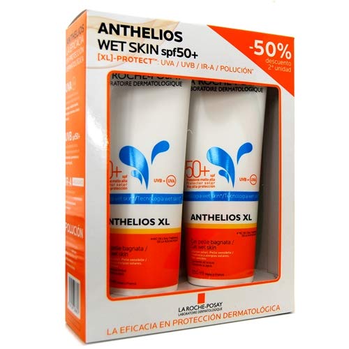 Anthelios Protector Solar Wet Skin Spf50+, gel 250ml. DUPLO