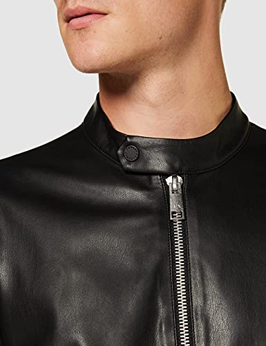 Armani Exchange Eco-Leather Blouson Chaqueta Bomber, Negro (Black 1200), XX-Large para Hombre