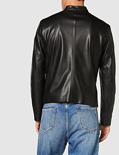 Armani Exchange Eco-Leather Blouson Chaqueta Bomber, Negro (Black 1200), XX-Large para Hombre