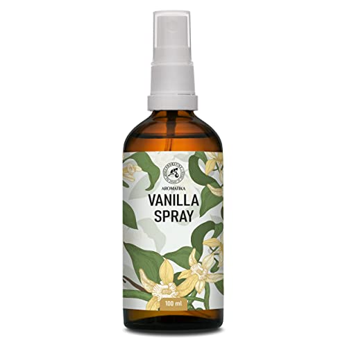 Aroma Spray con Aceite Esencial Vainilla 100ml - Perfumador Hogar - Perfume de Interior - Fragancia Vainilla - Spray Almohada - Ambientador Armario Ropa - Perfumador Spray