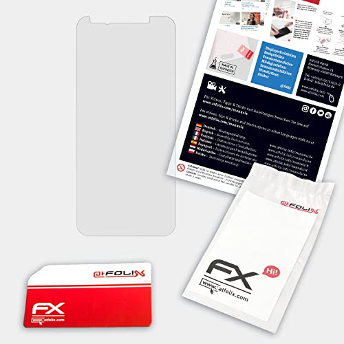 atFoliX Lámina Protectora de plástico Cristal Compatible con Emporia Smart.3mini Película Vidrio, 9H Hybrid-Glass FX Protector Pantalla Vidrio Templado de plástico