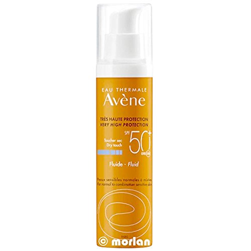 AVENE fotoprotector solar spf 50+ , fluido SIN PERFUME, 50ml.