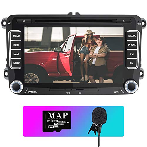 AWESAFE Radio Coche 7 Pulgadas con Pantalla Táctil 2 DIN para Volkswagen, Autoradio para VW Passat Transporter Polo Seat Altea Skoda Jetta Touran Caddy Sharan y Muchos Modelos de VW