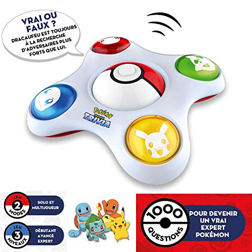 Bandai- Pokemmon-Dresseur Quiz - Juego electrónico Interactivo con Habla Francesa, ZZ20110