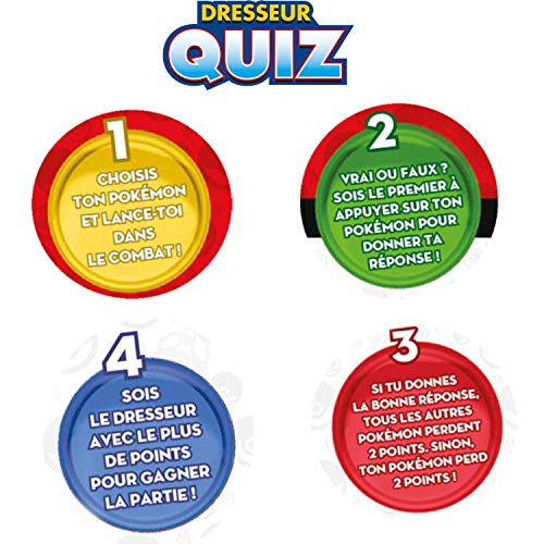 Bandai- Pokemmon-Dresseur Quiz - Juego electrónico Interactivo con Habla Francesa, ZZ20110