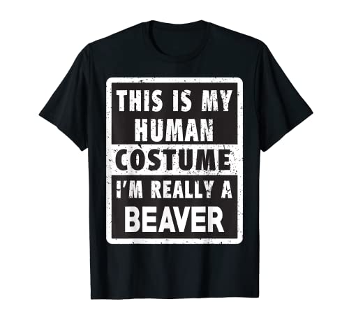 Beaver Helloween Disfraz de castor divertido Camiseta