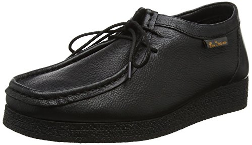 Ben Sherman Quad Youth, Zapatos de Cordones Derby Hombre, Black, 39 EU