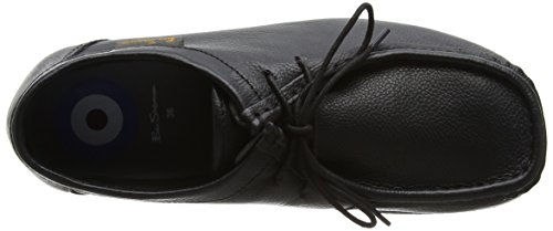 Ben Sherman Quad Youth, Zapatos de Cordones Derby Hombre, Black, 39 EU