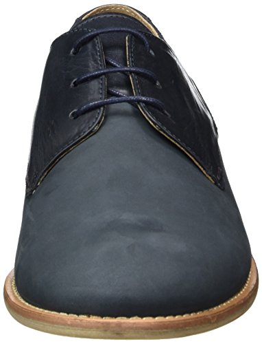 Ben Sherman STOM, Zapatos de Cordones Derby Hombre, Azul-Azul (Marino), 41