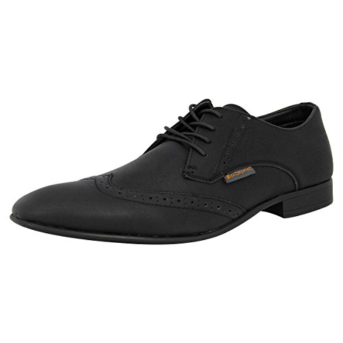 BEN SHERMAN Zapatos de vestir de cuero de los hombres del BROGUE de la moda de 4 Ojos, 25896_181021, negro, 41 EU