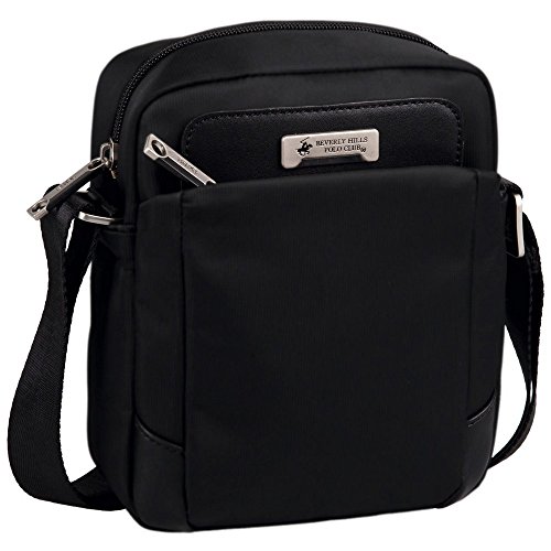 Beverly Hills Polo Club 5095051 Bolso Bandolera, 2.34 litros, Color Negro