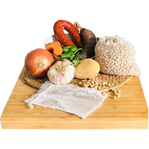 Bolsa de Cocina, 20x15cm Nylon, 2 Mallas De Cocción de 1Kg, Reutilizables Aptas para Cualquier Tipo de Olla a Presión para Cocinar Legumbres, Garbanzos Disfruta de Cocinar un Delicioso Cocido