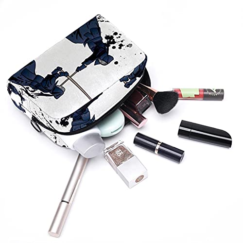 Bolsa De Maquillaje Samurai Japonés Kendo Bolsa Cosmetica Portátil Viaje De Maquillaje Organizador Bolsa De Almacenamiento De Maquillaje 18.5x7.5x13cm