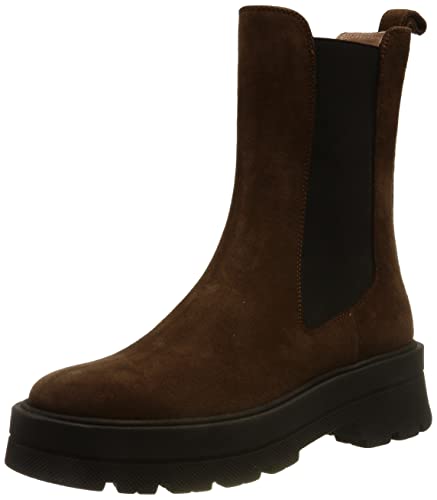 BOSS Denory B-S, Botas Estilo Chelsea Mujer, Dark Brown205, 41 EU