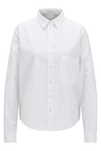 BOSS Emanew Blusa, Blanco (100), 40 para Mujer