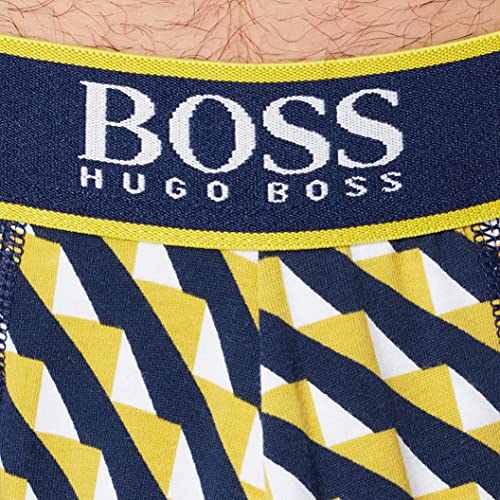 BOSS Trunk 24 Print Calzoncillos Tipo bóxer para Hombre, Amarillo Brillante 731, XXL