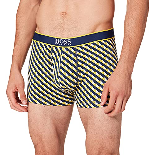 BOSS Trunk 24 Print Calzoncillos Tipo bóxer para Hombre, Amarillo Brillante 731, XXL