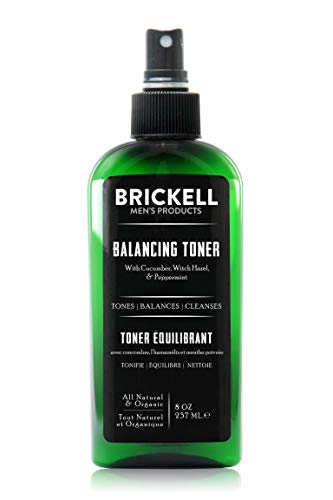 Brickell - Tóner de equilibrio para hombre, color natural y orgánico, 236 ml