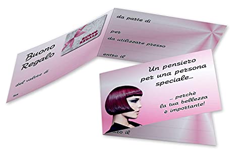 Buoni regalo para peluquería, tarjetas de regalo, plegables – BPO11001 (100)