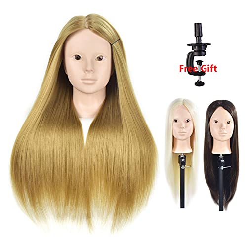 Cabeza de maniquí Maniquin Head Hair Maniqui Peluquería PRÁCTICA Cabeza HANIQUIAS Mujeres para Las Mujeres DE Pelo DE Pelo DE Pelo DE Pelo para EL MAQUEO ( Color : White )