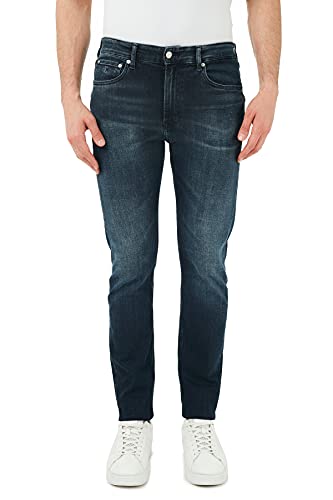 Calvin Klein Jeans Cono Delgado Jeans, Denim Dark, 30W / 30L para Hombre