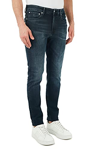 Calvin Klein Jeans Cono Delgado Jeans, Denim Dark, 30W / 30L para Hombre