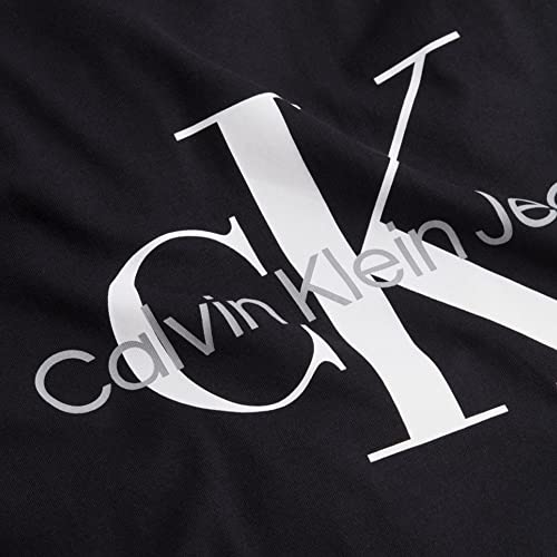 Calvin Klein Jeans Core Monogram Slim tee Camiseta, CK Negro, S para Hombre
