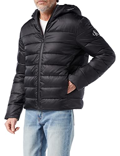 Calvin Klein Jeans Lightweight Padded Jacket Chaqueta, CK Black, L para Hombre