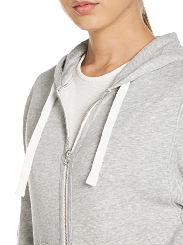 Calvin Klein Lounge Zip Up Hoodie-Modern Cotton Sudadera, Gris (Grey Heather 020), L para Mujer