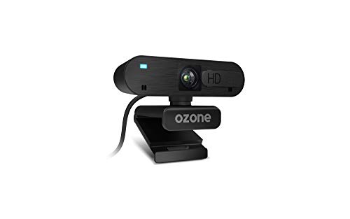Camara Web Ozone Livex50 - Diseñada para Gaming - Webcam 1080p, 30fps, 2 Microfonos, Autofocus, USB, Negro