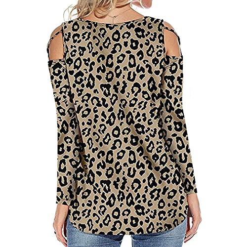 Camisas para Mujer Tallas Grandes Sexy Strappy Hombro FríO Manga Larga Estampado Floral Moda Casual Tops Blusas