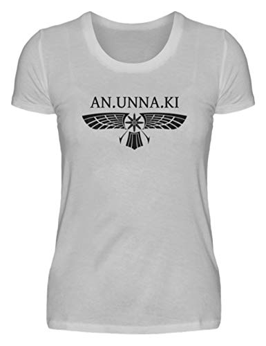 Camiseta de mujer Anunnaki, los antiguos dioses Mesopotamias preastronautik, Ancient Aliens, Paläo SETI Gris (mezclado). XL