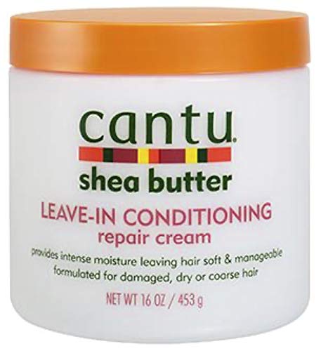 Cantu Crema hidratante de manteca de karité, crema reparadora de rizos, crema reparadora y crema hidratante de aceite diario (juego de 3)