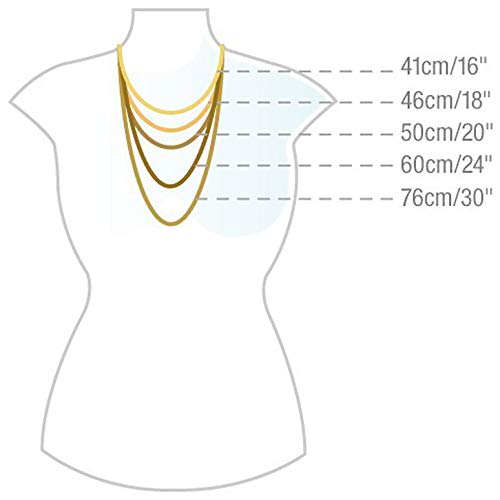 Carissima Gold Collar de mujer con oro amarillo de 9 K (375/1000), 46-51 cm (0.4 mm)