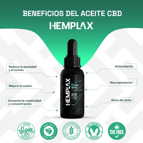 CBD Oil Fresh Mint - Aceite Premium de CBD 20% | 20ml | 4000mg CBD Puro